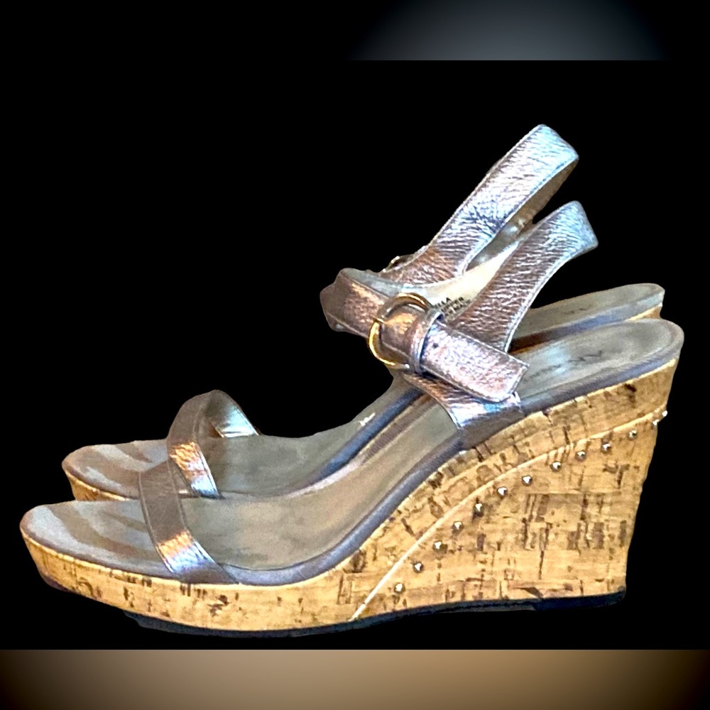 Anne Klein Silver Wedges